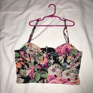 Flowery crop top